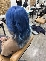 プライズ アイリス 池袋東口店(prize Iris)&nbsp;インナーカラーアンブレラカラーブルーカラーシルバーカラー池袋