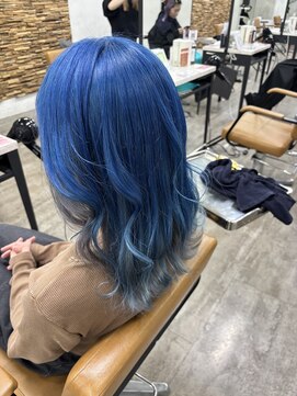 プライズ アイリス 池袋東口店(prize Iris) インナーカラーアンブレラカラーブルーカラーシルバーカラー池袋