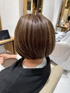 ヘアリゾート粋 リマ 銀座店(lima) ショートボブ/髪質改善/ブラウンアッシュ/ハイライト