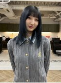 ◎韓国ヘアー顔周りレイヤーおくれ毛ミディアム前髪万代新潟
