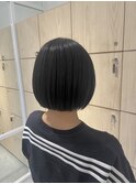 20代30代大人美人小顔ボブヘアブルーブラック
