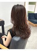 暖色ベージュ×白髪カバー