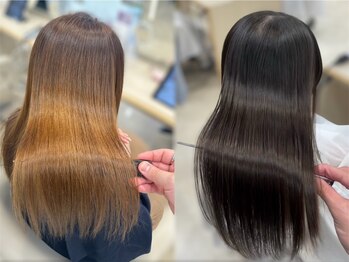 ケンジ 平塚ラスカ店(KENJE)の写真/【業界最先端の薬剤×技術で叶える髪質改善ストレートでストレスフリーの毎日へ♪】【平塚】
