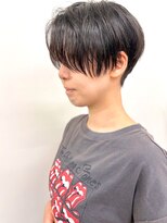 ラウンジ モリオ イケブクロ(Lounge MORIO Ikebukuro) 20代 30代 刈り上げハンサムショート 黒髪前下がりショート 池袋