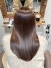 【クセ対策/低ダメージ/髪質強化】 カット+髪質改善ミライストレート+TR