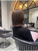 マロンベージュ/ボブ/前髪/レイヤー/髪質改善/縮毛矯正/大宮