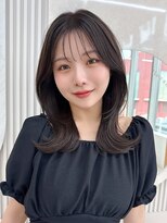 アフロート ディル(AFLOAT D'L)&nbsp;シースルーバングの顔まわりレイヤーが可愛いくびれヘア