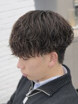 オーバルバイアピッシュ(OVARL by apish) シャドウパーマ波打ちツイストニュアンスパーマバズカット