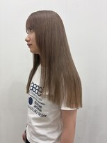 ロックス バイ マグ 松本(rocks BY MAG)&nbsp;ブリーチカラーミルクティーベージュシースルーカラー大人可愛い