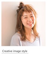 ヴェローグ シェ ブー(belog chez vous hair luxe) 【Creative image styel】ハーフアップトップノット