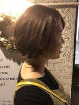 ミジョレ(MIJYORE)&nbsp;オレンジ＋ピンク×外ハネショート