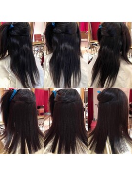 大嶋直樹の美容室 表参道 高難易度縮毛矯正＝手で乾かしただけです。本当です。