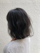 エコルアヘアー(ecolua hair) 切りっぱなしボブ×ニュアンスパーマ