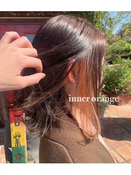 レガーミ(Legami) インナーカラー オレンジ 10代20代に人気♪