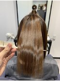 フレンチガーリーオン眉ショートボブウルフプリカールくすみブル