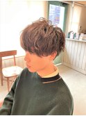 ツイストスパイラル束感マッシュモテ髪ショートツーブロック流行