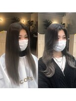 コワファーストナガサキシャンプーボーイ(COIFF1RST NAGASAKI SHAMPOO BOY)&nbsp;【韓国ヘア】波巻きフェミニン韓国スタイル！