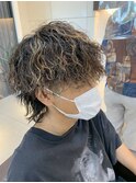 波巻きパーマ ウルフスタイル