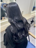 ソヨン 名古屋店(SOYON)&nbsp;【お客様スタイル】ブルーブラック ラベンダー 韓国風 艶髪