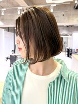 アイティー バイ アルバム 浦和店(IT by ALBUM) オリーブベージュ_グレージュカラーボブウルフ_ba400251