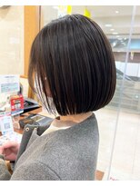 モリオ フロム ロンドン サッポロファクトリー店(morio FROM LONDON)&nbsp;【morio】札幌ボブ　ぱつっとラインのナチュラルボブ