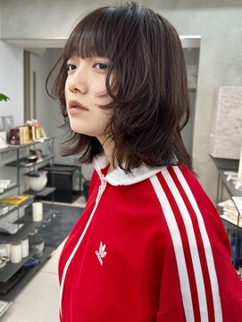 ユーフォリア 池袋東口駅前店(Euphoria) ボブウルフ　小顔レイヤー　ブラウンカラー