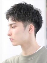 エリマバイフィフス 調布(elima by fifth) スパイキーショートビジネスショートツイストパーマ刈り上げ30代