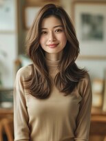 アルトリスト(Altruist Aging×HAIR&SPA)&nbsp;★ダークアッシュ大人ガーリーボブ着物ミディアムレイヤーカット