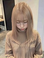 ネハス ナガオカ(nehus.nagaoka)&nbsp;ブリーチ/イメチェン/ホワイトブロンド/外ハネボブ/美髪