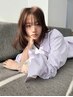 《平日限定》透明感カラー（シャンプー、ブロー込み）￥6600