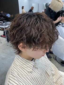 エデアンルクラ 下通(EDEAN Leclat) 熊本メンズパーマ 波巻き ツイスパ ウルフ MEN'S HAIR 韓国ヘア