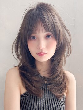 アグノス 青山(Agnos) サイドバング薄めバングレイヤーカットうるツヤイメチェン