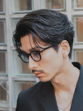 フィフス 栄(fifth) 栄メンズカットニュアンスパーマフェザーパーマ毛流れ刈り上げ