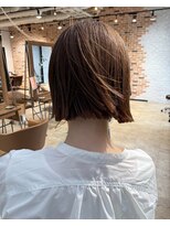 スペックホルダー(Spec Holder)&nbsp;暗めカラー切りっぱなしボブ×ブラウン10.3