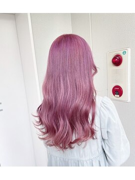 ヘアサロン ガリカ 表参道(hair salon Gallica) 透明感ペールピンクベージュ/韓国風ゆるふわロング