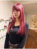チェリーピンク/レイヤーカット/２０代/３０代/４０/安城/新安城