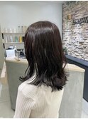 ほんのりピンクブラウン