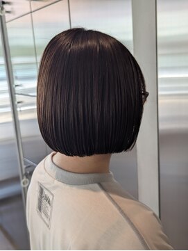 オーガニック リブ 川越(organic+live) 20代30代かわいい切りっぱなしボブ