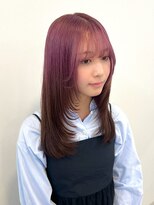 エトレ(etore)&nbsp;透明感ベリーピンク/レイヤーカット/顔まわりカット