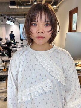 ダンボ(DUMBO) 【sayaca】ボブレイヤー/顔周りカット/ココアブラウン