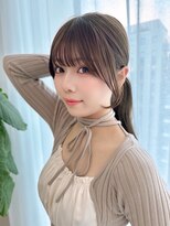 モナ 髪質改善(MONA) 【MONA】顔周りカット/小顔カット/前髪カット/ラテカラー