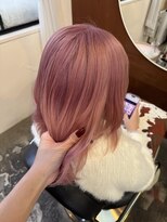 チャプター 問屋町(chapter)&nbsp;ケアブリーチホワイトピンクベージュカラーレイヤーカット韓国