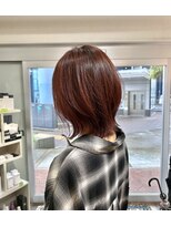 ル ジャルダン 戸塚店(le jardin)&nbsp;大人可愛い艶感ブラウンのくびれレイヤーボブ