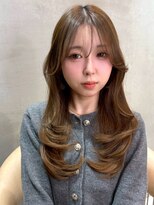 レーヴバイロンド 仙台(Reve by Lond)&nbsp;ハッシュカット前髪カットミルクティーベージュ髪質改善レイヤー