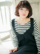 美容室 ファクト(fact)&nbsp;高崎★暗髪フェザーボブで小顔に☆A TOKIO