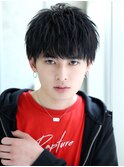 ソフトマッシュ刈り上げツーブロック テクノ