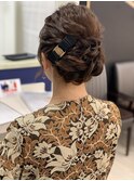 アップスタイル　【結婚式】【ヘアセット】【トレンド】