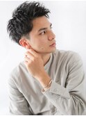 爽やかアップバングショート