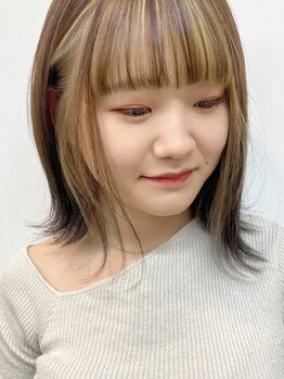 トリプルエフ(TRIPLE-ef)の写真/【磯子・屏風浦エリアのおしゃれ女子にオススメ】Triple-efでしか出来ない遊び心があふれるカラーに♪