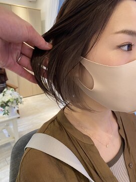 マシェリ バイ ハセ(ma cherie by HASE) イヤリングカラー/ホワイトパールボブ